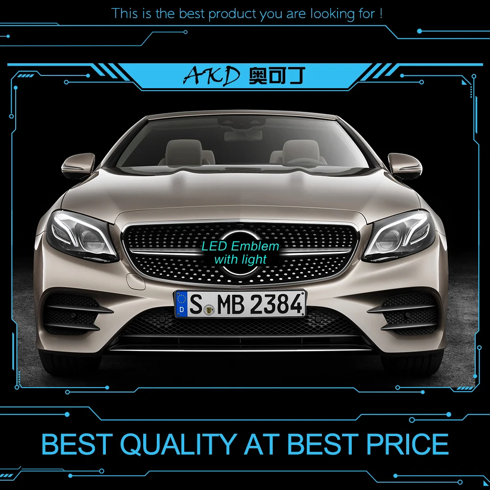 

Car Styling LED Emblem for Mercedes Benz GLE W166 GLE250 GLE320 GLE350 GLE400 GLE500 Star Light DRL FRONT GRILLE LED LOGO DRL