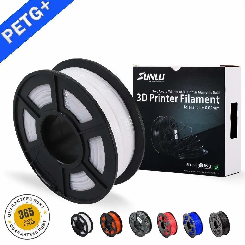 

free ship SUNLU new PETG 1.75mm 3d printer filament petg with high toughness filament petg for adults using 3d printers