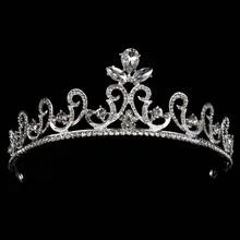 New Fashion Hair Jewelry Wedding Bridal Crown Accessories For Bride Rhinestone Sparking Women Bridal Tiara
