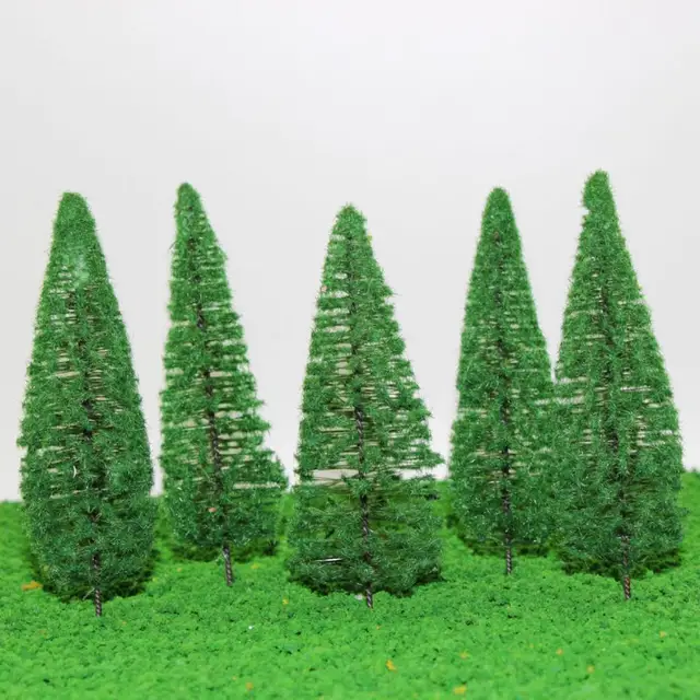 S0402 Cedar Cypress Model Trees Railroad Park Street Diorama Scenery Layout NEW