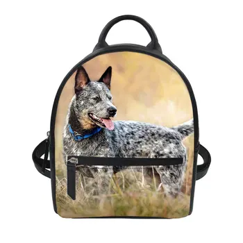 

Australian Cattle Dog for School Boys Girls Dog Lover Camping School Bag Children Waterproof PU BackpackTeenager Bag Schoolbag