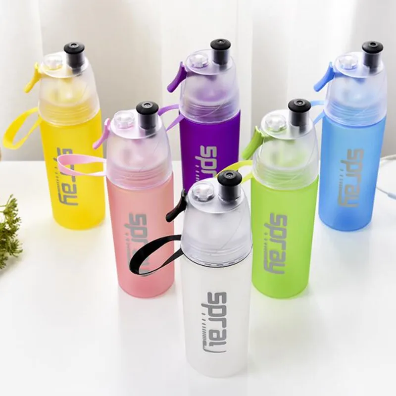 550 мл дизайн спрей бутылка для воды BPA бесплатно герметичные спортивные бутылки Открытый Альпинизм Велоспорт тренажерный зал посуда для напитков