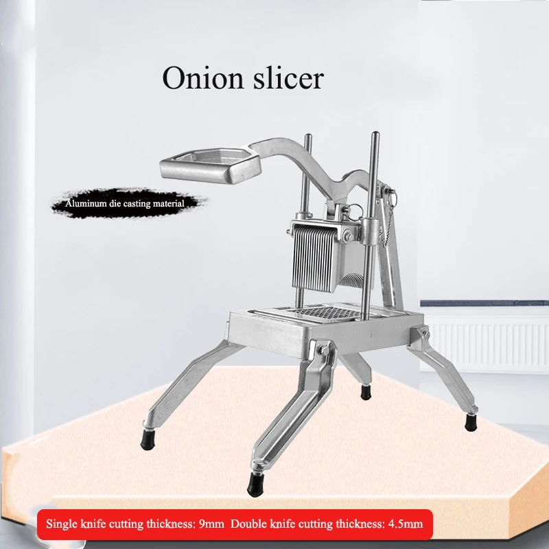 Description Picture 2 of itemCommercial Manual Onion slicer Vegetable Fruit slicing Machine Vegetable Fruit Slicer onion Cutter Kitchen Tools Food Processors