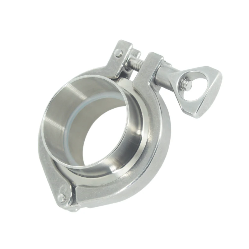

Stainless Steel SS304 OD 51mm 2" Flange Weld Ferrule Set +PIFE Gasket + Tri Clamp Clover Pipe Fittings Set