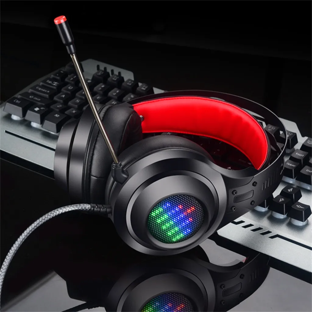HL-G08, USB стерео игровая гарнитура, 7,1, виртуалные объемные басы, игровые наушники с микрофоном, светодиодный светильник для компьютера, ПК, геймера, Z606