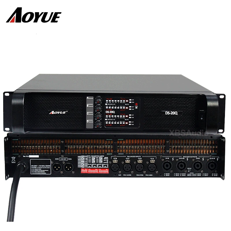 dj most powerful lab 2200w*4 professional power amplifier DS 20Qin