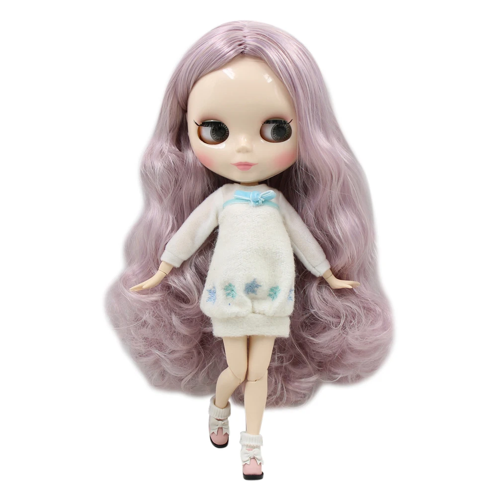 Blyth Обнаженная кукла 30 см белая кожа элегантные смешанные цвета кудри 1/6 шарнир