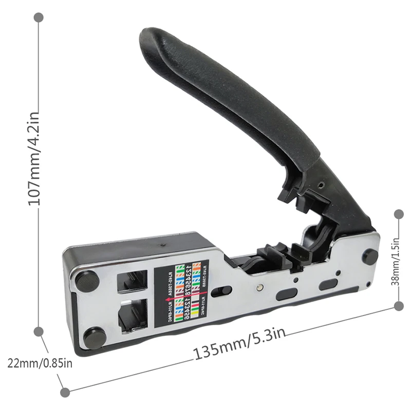 

Crimp Metal Clip Rj45 Tool Network Crimper Crimping Tools For Cat7 Cat6 Cat5E Cat5 Stp Plugs Rj45 Connector Cables