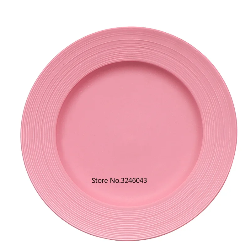Скандинавское креативное домашнее керамическое блюдо в стиле вестерн блюдо лоток для стейка тарелка посуда круглый плоский десертный стол тарелка для завтрака