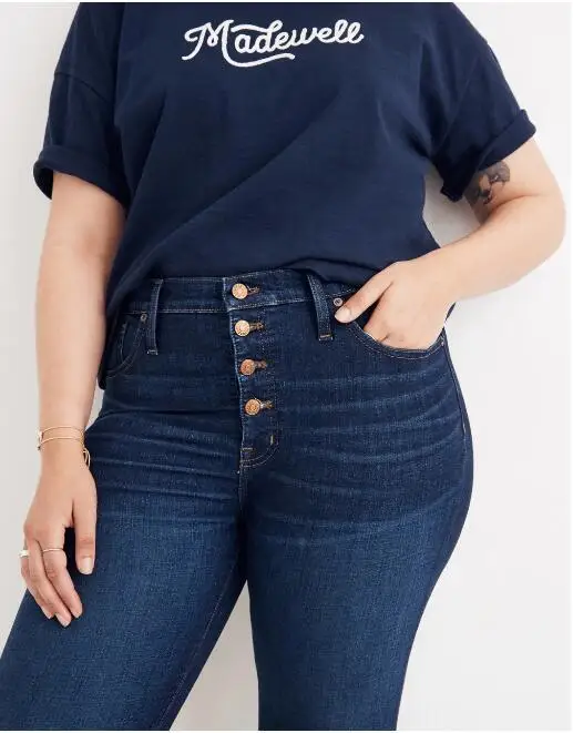 Lguc. H Винтаж Высокая талия джинсы стрейч пуш-ап обтягивающие джинсы для женщин, цвет: голубой, черный Повседневное Жан Femme тренд женской одежды бренда