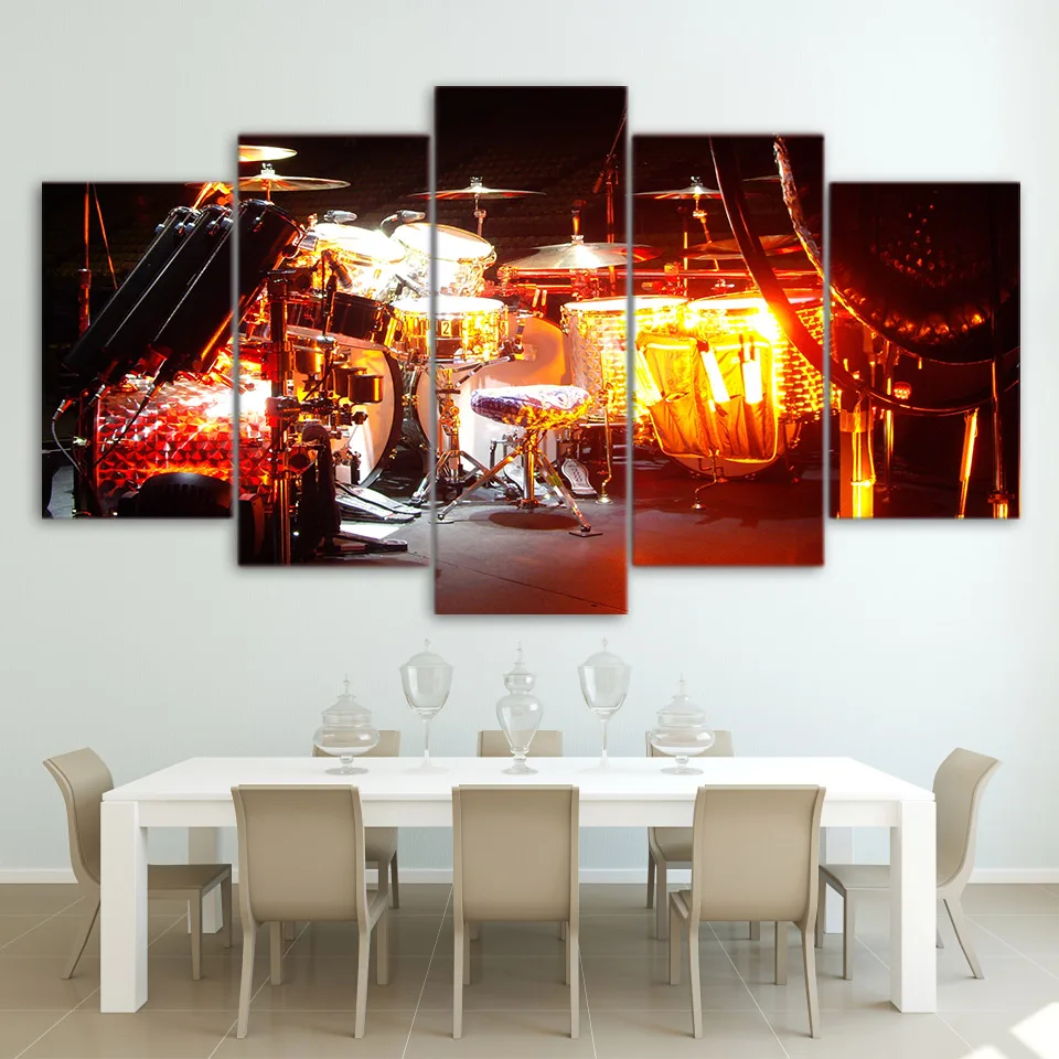 Framed Decor Wall Art Pictures Living Room Modern Canvas 5 ...