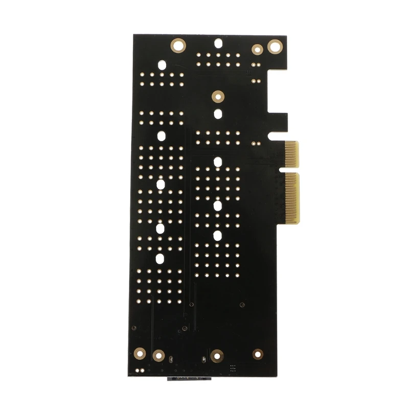

Dual Port Desktop NGFF M.2 B + M Key SSD to PCI Express PCI-E 4X Adapter Card
