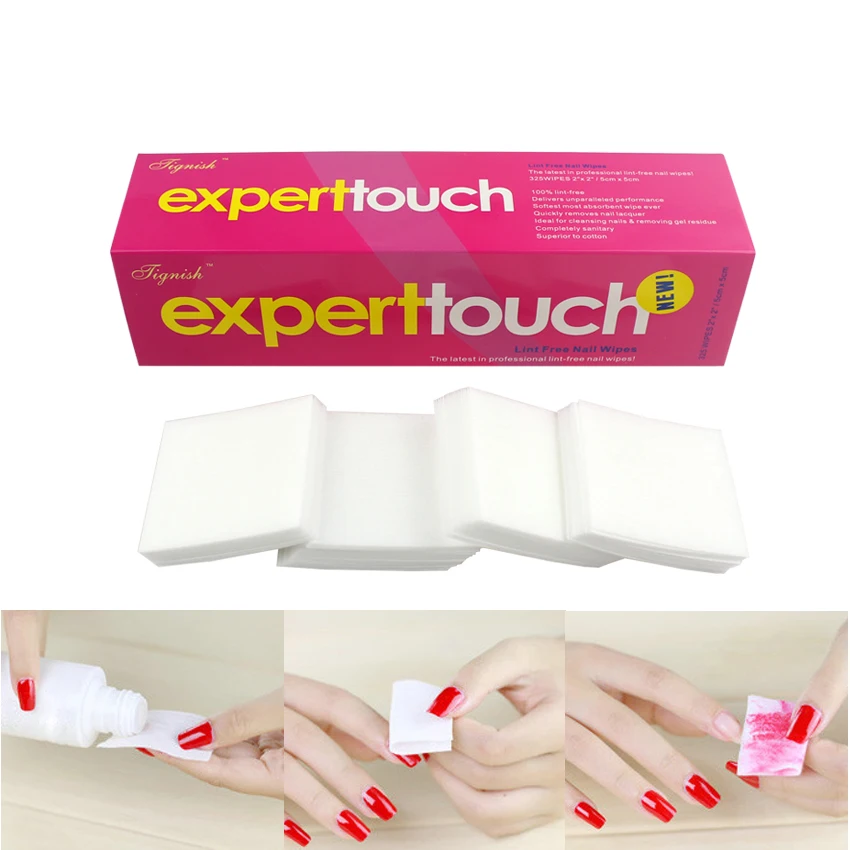 

Tignish 325Pcs/Pack Thick Nail Art UV Gel Polish Lacquer Remover Paper Wraps Cotton Nail Wipe For Nair Art Tools