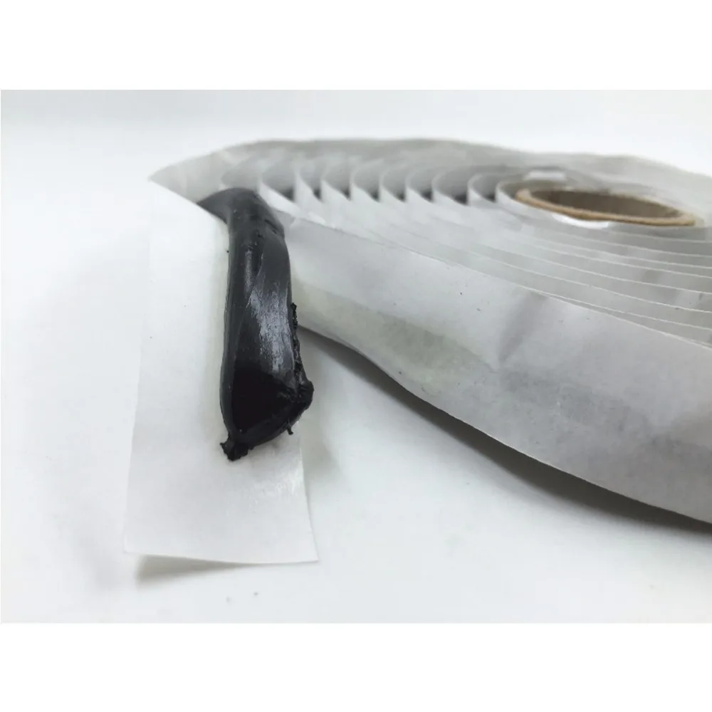 1Roll=4M Black BUTYL RUBBER GLUE LED Headlight Sealant Retrofit Reseal HID Headlamps Taillight Shield Glue Tapes For Car