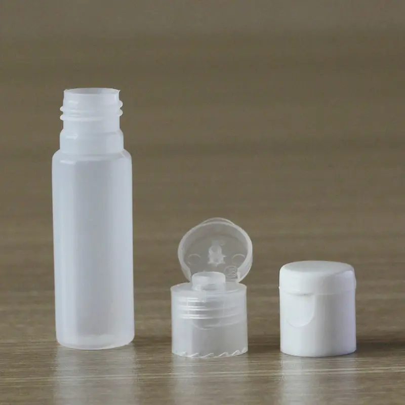 10ml Flip top cap refillable bottle Bottles Transparent Small Empty