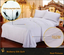 220*240cm Mulberry Silk Comforter Summer Comforters Handmade Winter Silk Quilts Yellow colcha Queen edredon Quilted Bedspread bedspread ethel silk mediterranean style size 180 220 cm faux silk 100% n a