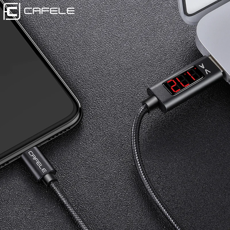 Cafele USB C Cable USB Type C LED Digital Voltage and Current Display Charger Type C Cable for Huawei P20 Mate 20 Cafele USB C Cable USB Type C LED Digital Voltage and Current Display Charger Type C Cable for Huawei P20 Mate 20