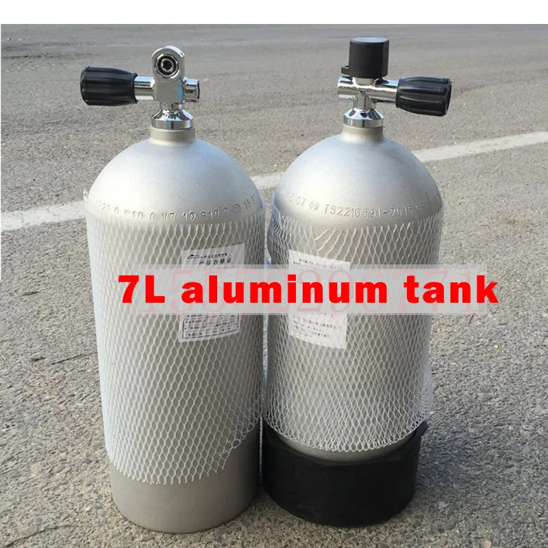 7L Diving tank cylinder scuba air bottle aluminum w/ YORK valve high pressure tank 20MPA 200bar