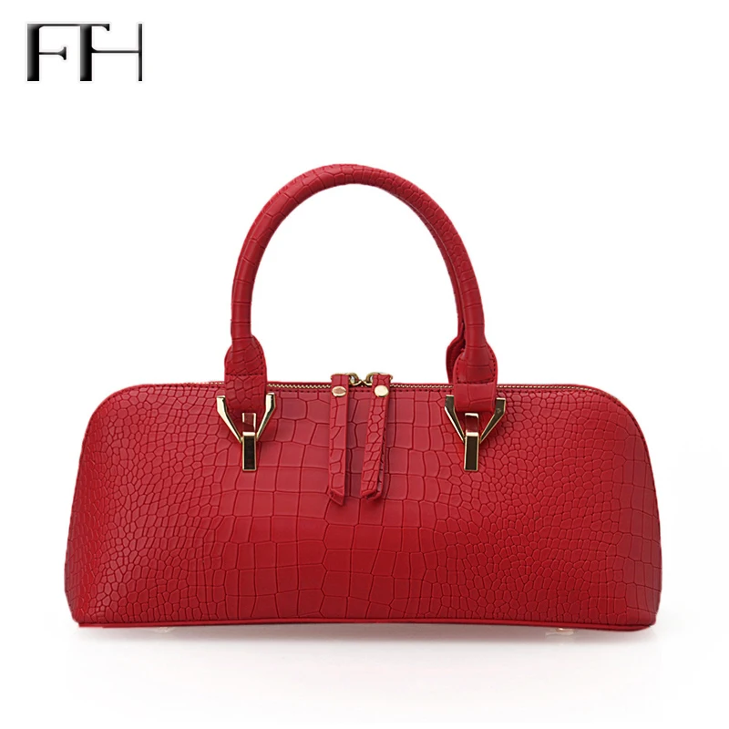 Fashion design new design Women Top grade leatherl baguette shoulder