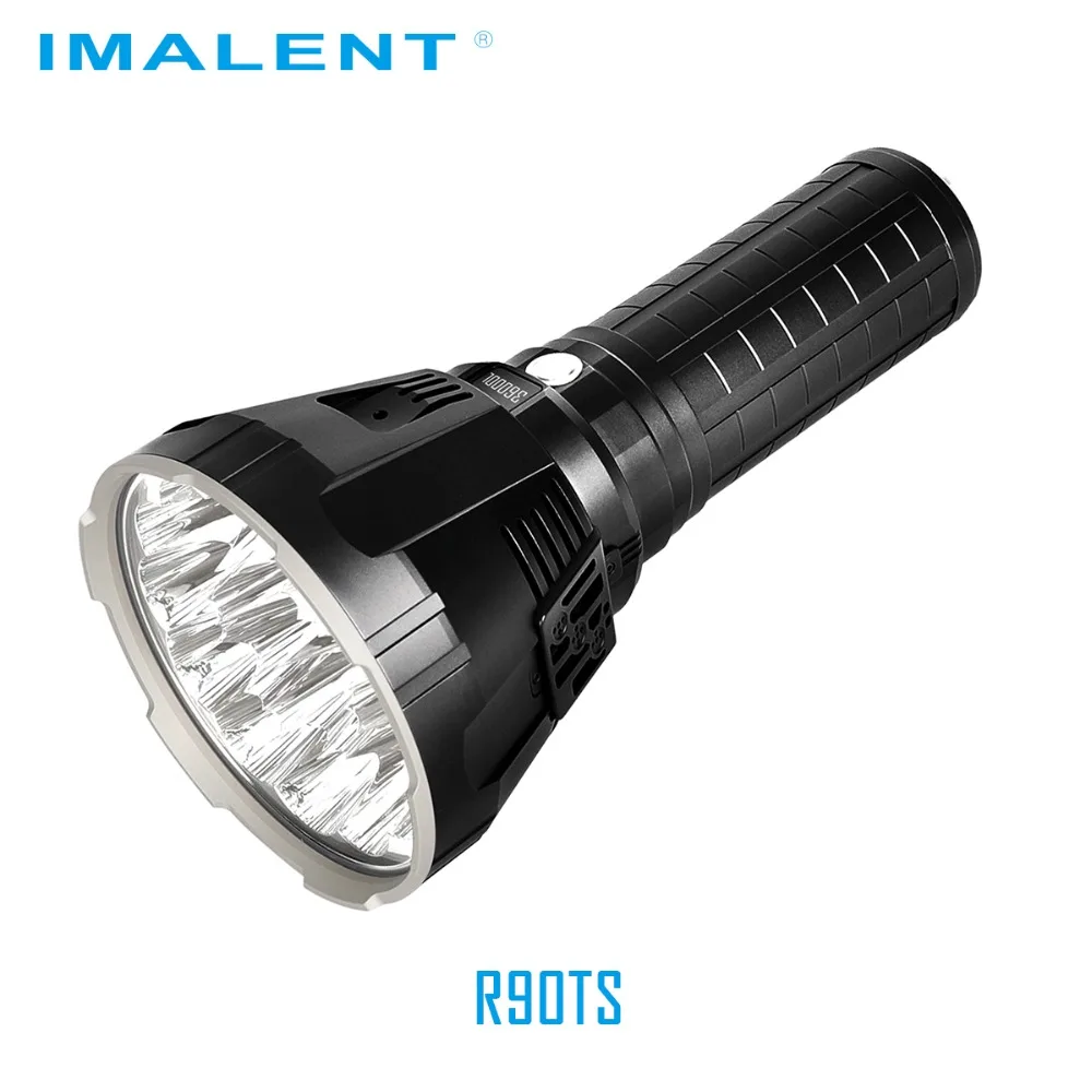 IMALENT MS18 светодиодный фонарик+ R90TS головной комплект CREE XHP35 HI/CREE XHP70.2 100000 лм вспышка света Интеллектуальная Зарядка для поиска