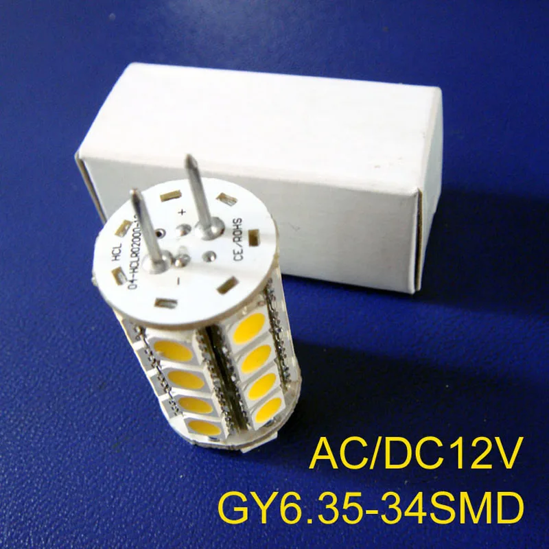 Высококачественные светодиодные лампы 5050 AC/DC12V GY6.35 светодиодная хрустальная