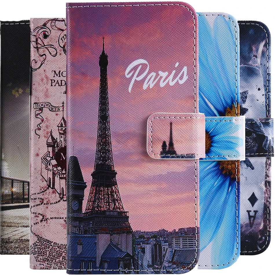 

Cover For OnePlus 6 Case PU Leather Flip Wallet Card Holder Case For OnePlus 5 For iPhone 5s SE Coque For iPod Touch 5 6