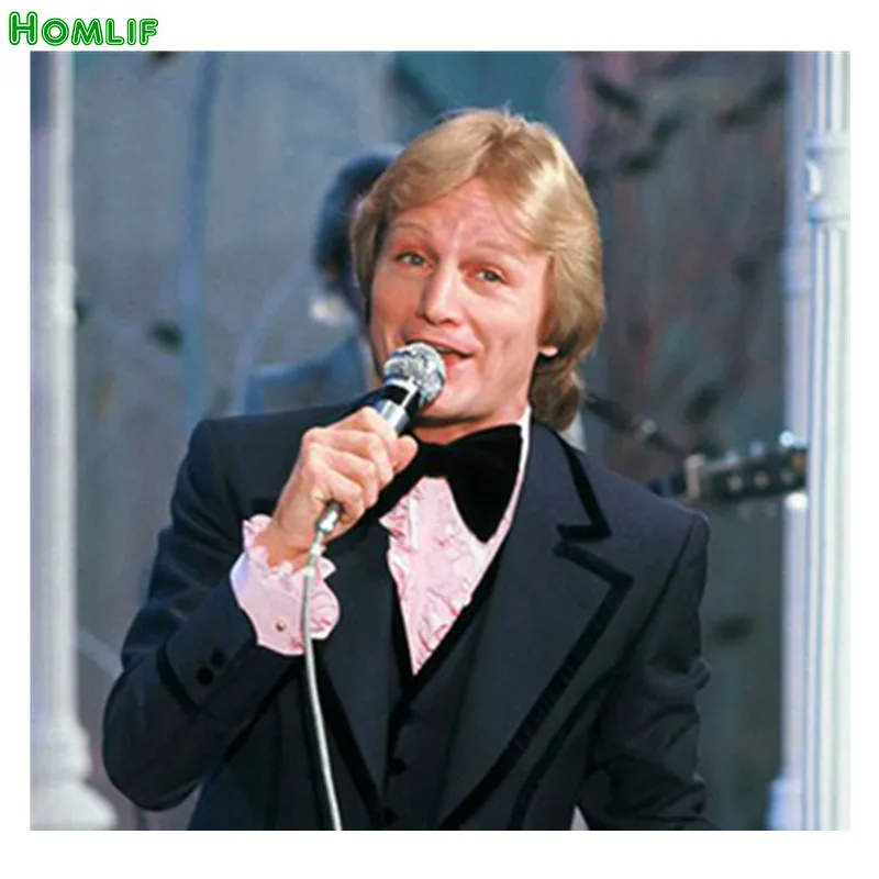 

5D Diy diamond painting round Claude Francois Superstar singer crystal Painting diamonds decorative diy diamond embroidery kits