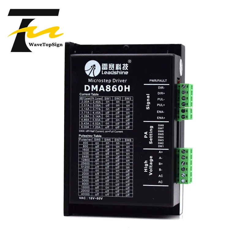 Leashin NEMA34 2 фазы AC18 80V шаговый Дровер DMA860H 7.2A + 86HS серии 4 5 7 8 12N.M диаметр вала 12