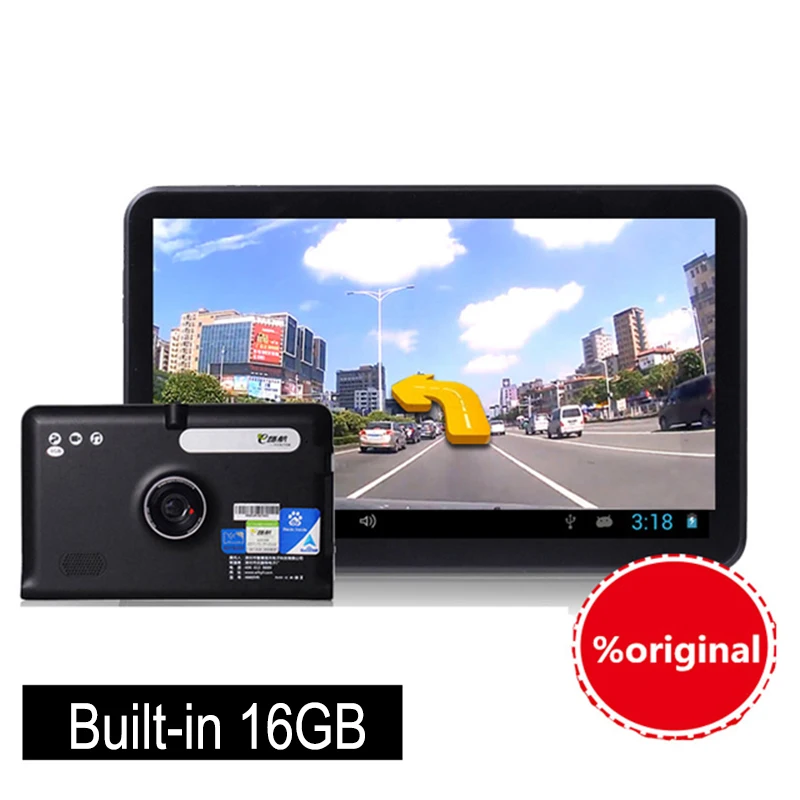 Anfilte новинка 7 дюймов 800*480 Android Автомобильный gps навигатор видеорегистратор камера