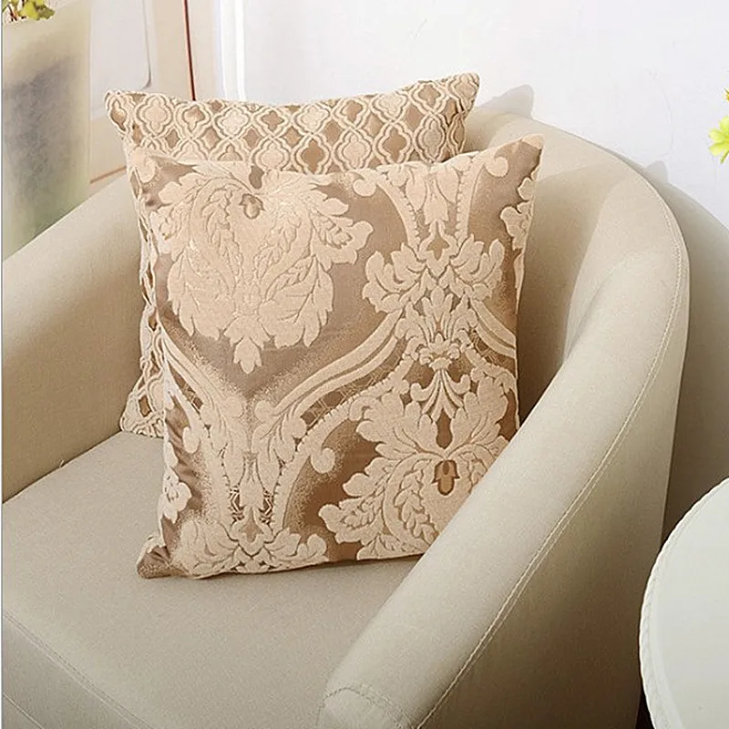 Роскошная Европейская шенилловая жаккардовая наволочка для подушки, домашний декор, Геометрическая наволочка для подушки, декоративная наволочка