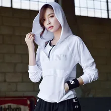 Для женщин футболки для бега Для женщин для активных занятий спортом, бега, рубашка с капюшоном с Для Женщин Тренажерный Зал Фитнес Спорт Бег худи с длинными рукавами, топы