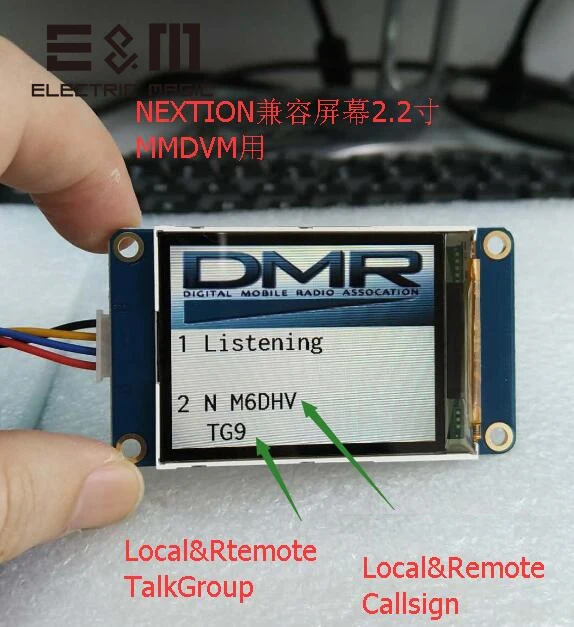 2.2 Inch TFT Screen Nextion Input Display for MMDVM Board UHF VHF hotspot for Raspberry pi Zero W Rainsun NanoPi Neo