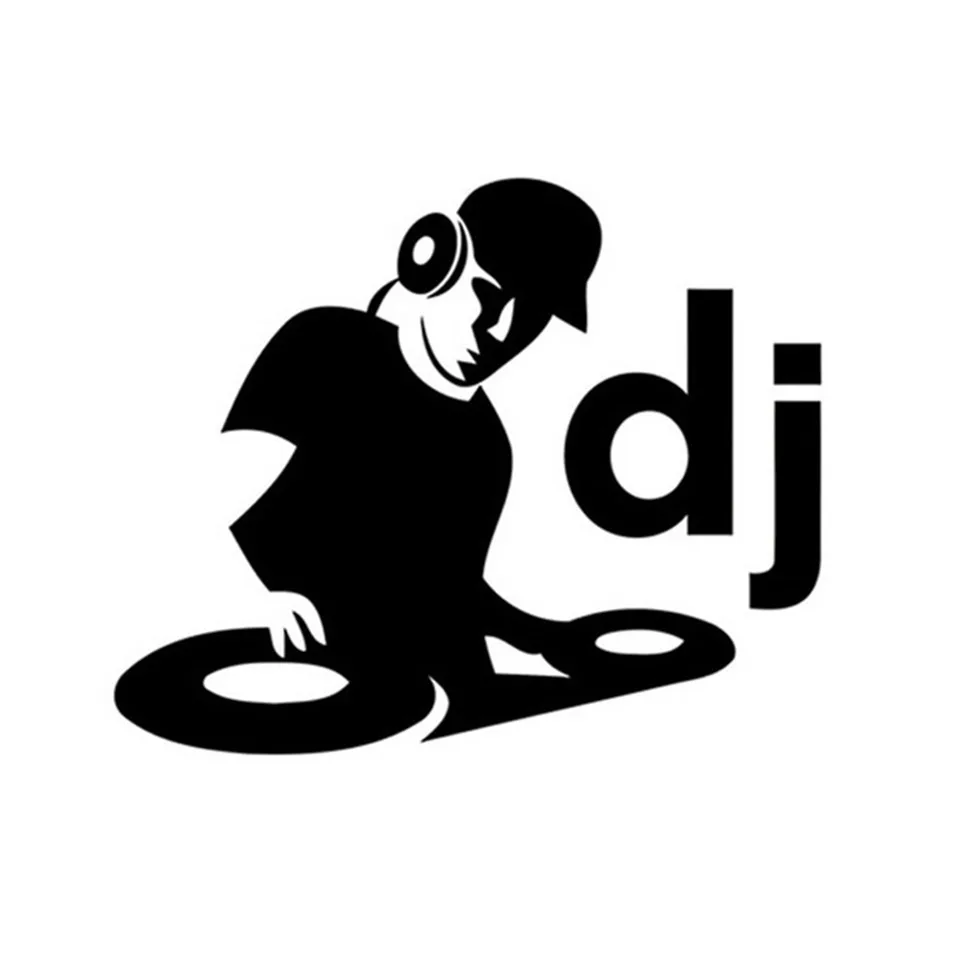 1411.5CM Music Club DJ Reflective Personalized Car Stickers Motorcycle Decals Sticker On Car For Ford Audi BMW Toyota VW Black (1)