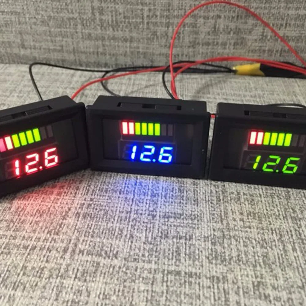 LED 0.56 Inch DC Digital Electric Voltage Indicator Digital Display 6V12V24V36V48V60Vin Current