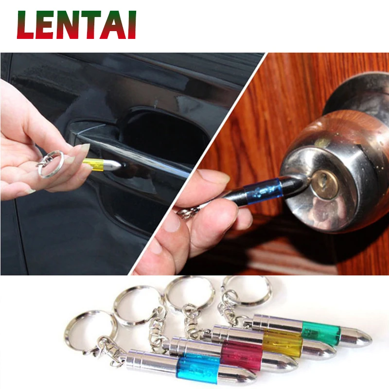 

LENTAI For Skoda octavia a7 a5 2 rapid fabia superb Alfa Romeo 159 Ssangyong 1PC Car Anti Static Keychain Key ring Styling