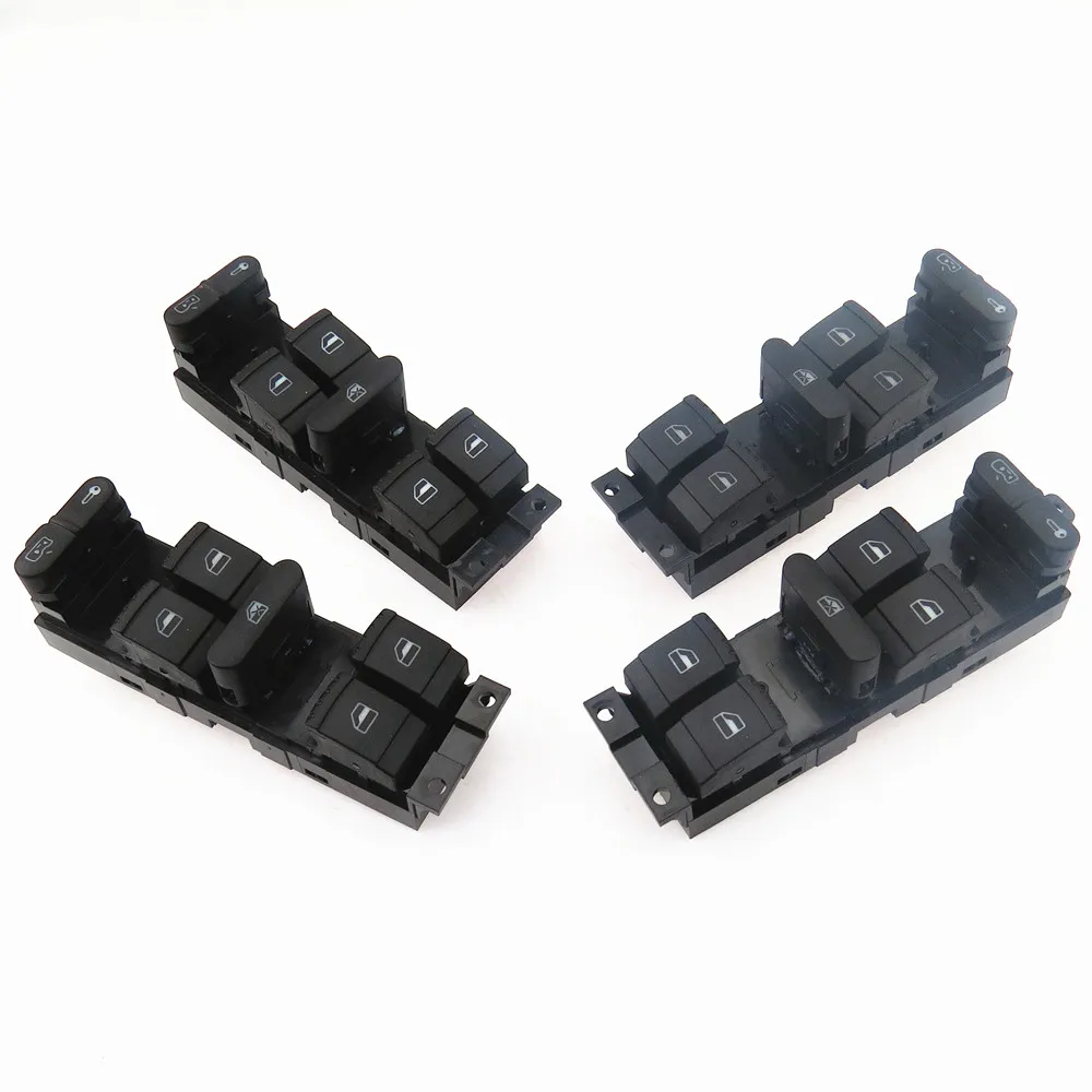 

SCJYRXS Driver Side Window Glass Lift Master Button Switch For Passat B5 Golf MK4 Octavia Seat Leon 1J4959857D 1J4959857B