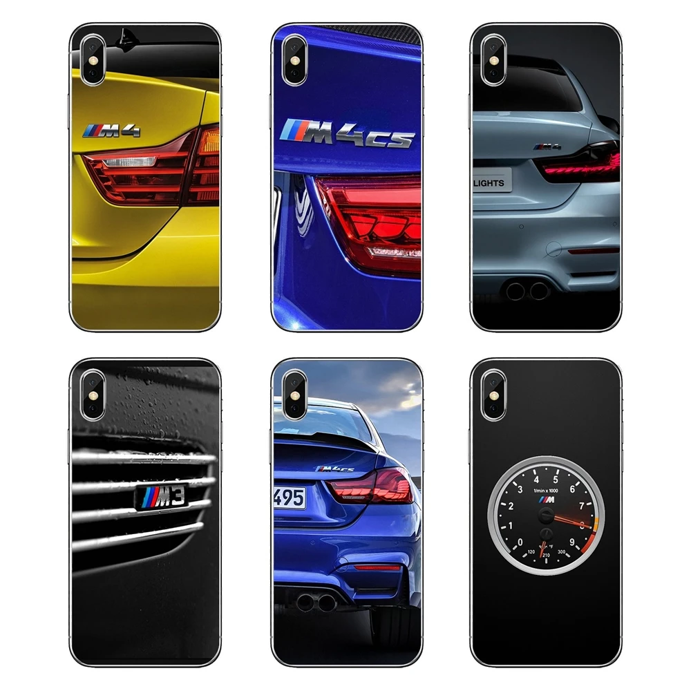 

car bmw M4 M3 logo Transparent Soft Cases Covers For iPod Touch iPhone 4 4S 5 5S 5C SE 6 6S 7 8 X XR XS Plus MAX