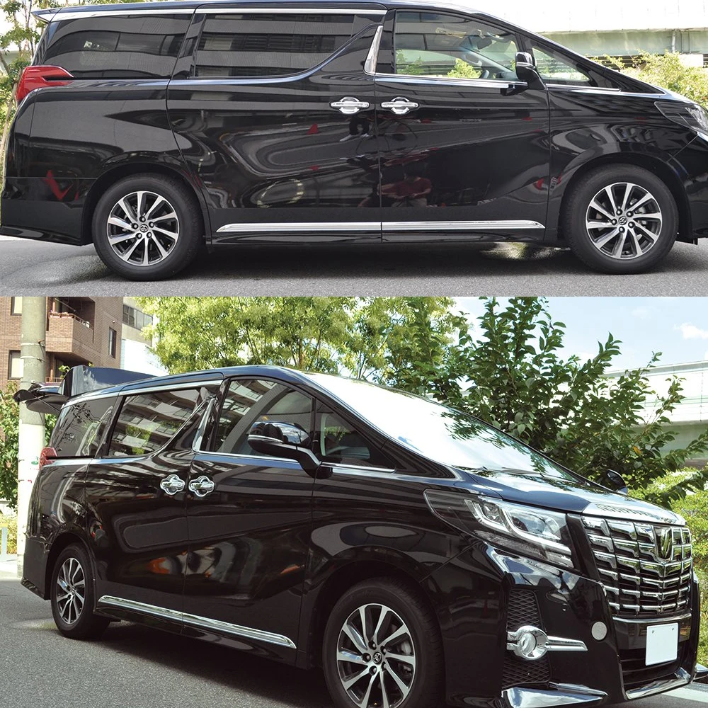 

JY SUS304 Stainless Steel Door Side Molding Trim Garnish Cover Car Styling Sticker Accessories For TOYOTA ALPHARD 30 2015 on