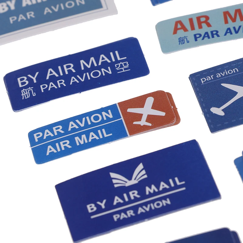 Scrapbook Sticker 45PCS/pack Air Mail Retro Air Letter Paper Lable Stickers Decoration Stationery