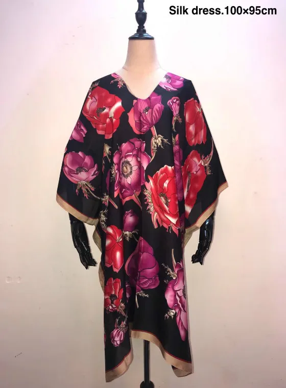 Мода Таиланд стиль шелковое платье с принтом 2019 новый дизайн летние каникулы для женщин Шелковый топ Бесплатная размеры Африканский