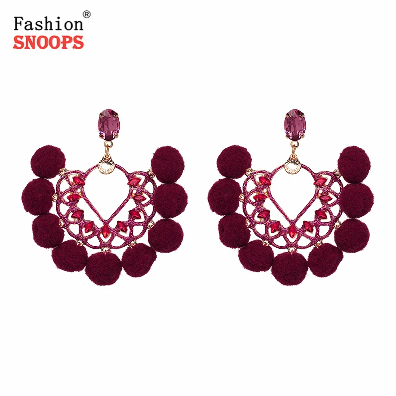 Bohemian Big Maxi Earrings New Statement Earring Jewelry Factory Wholesale Crystal Drop Earrings oorbellen