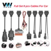 Cables de extensión para coche y camión, conjunto completo de 8 Cables para Multidiag Pro OBD OBD2, Cable de extensión de escáner odb2 OBD2, herramienta de diagnóstico automático de coche para BMW ► Foto 1/6