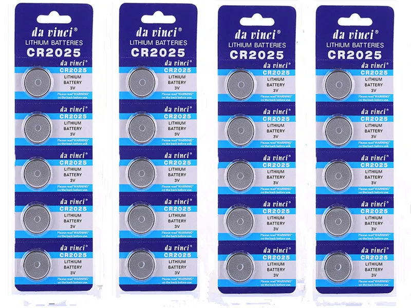 20pcs/Lot 2025 CR2025 BR2025 DL2025 KCR2025 L123V Cell Button Coin