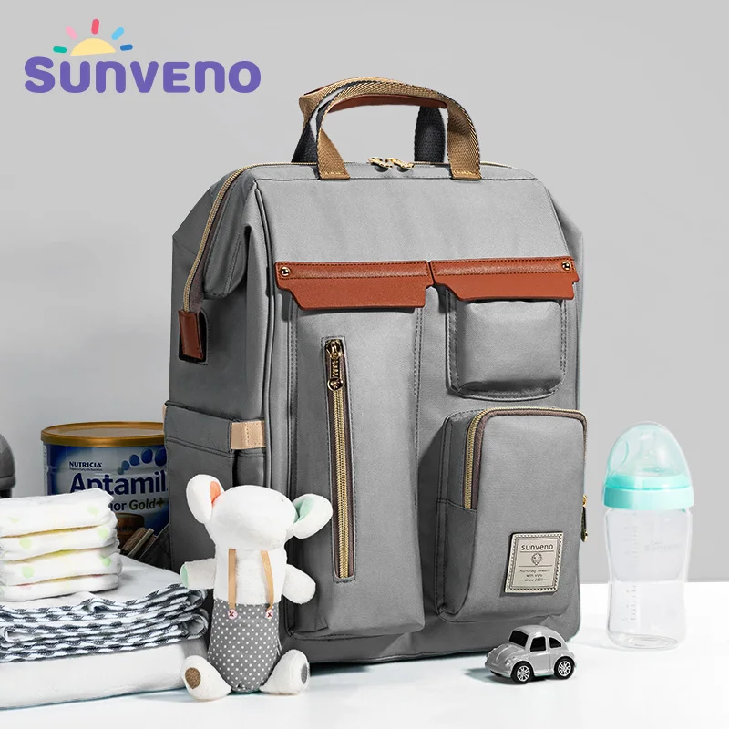 

Sunveno Diaper Bag Backpack Large Capacity Baby Bag For Stroller Backpack For Moms Mummy Travel Nappy Bag Waterproof