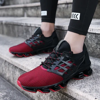 

2018 Hot Hollow Sole Non-slip Bottom Net Surface Comfortable Breathable Cushioning Outdoor Running Sneakers adult Jogging Shoes