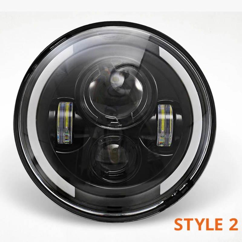 For Lada Niva 7inch Led Headlight HiLow Beam Light Halo Angle Eyes DRL Headlamp For Jeep Wrangler Off Road 4x4 suzuki samurai未标题-2