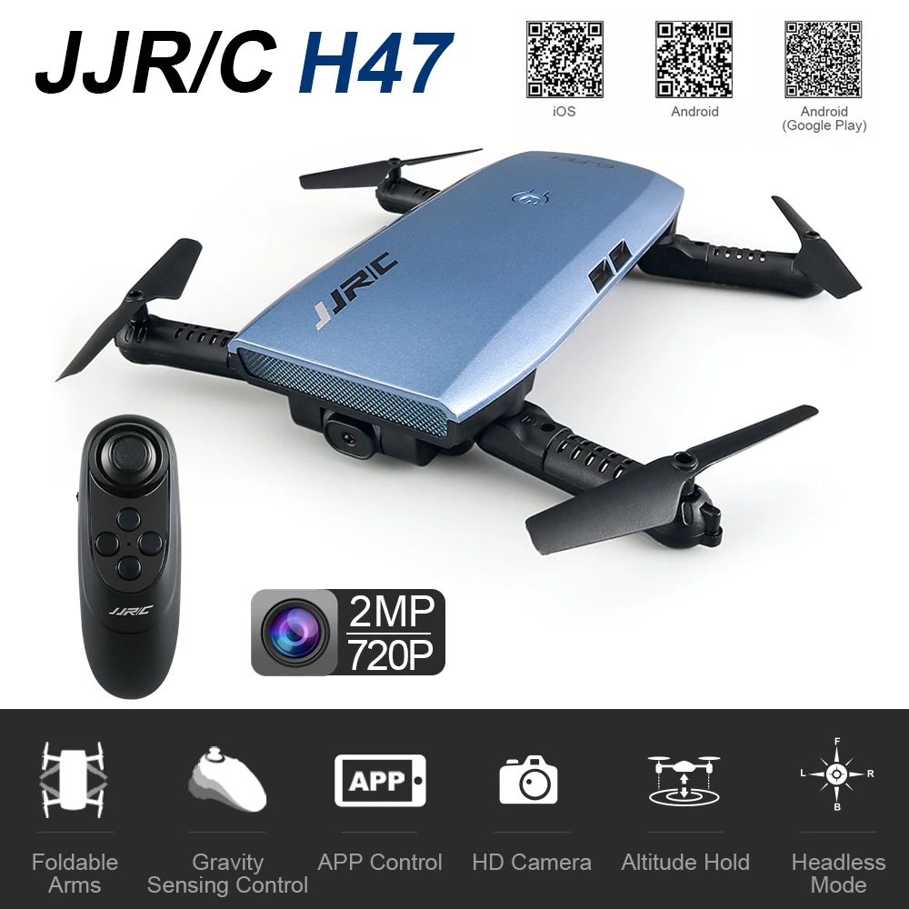 JJRC H47 складной FPV RC Дрон с 720P wifi камерой 2 4G 6 осевой Безголовый режим удержания