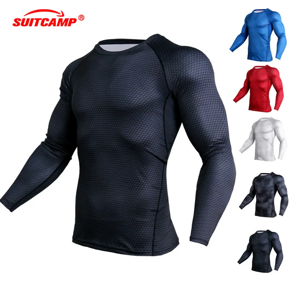 

Comprehensive Training T-Shirt Gym Clothing Fitness Top Long Sleeve Sport Shirt Men Quick Dry