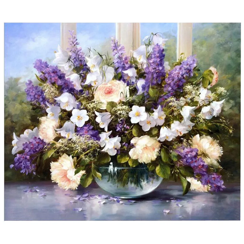 

Frameless Colorful Floral Abstract Painting DIY Digital Painting Digital Modern Wall Art Picture by Home Wall Artwork