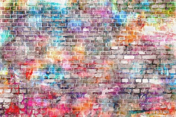 

Huayi Brick Wall Backdrop photography filming photobooth banner Backdrops Photo Backdrop Photo Background xt-5591